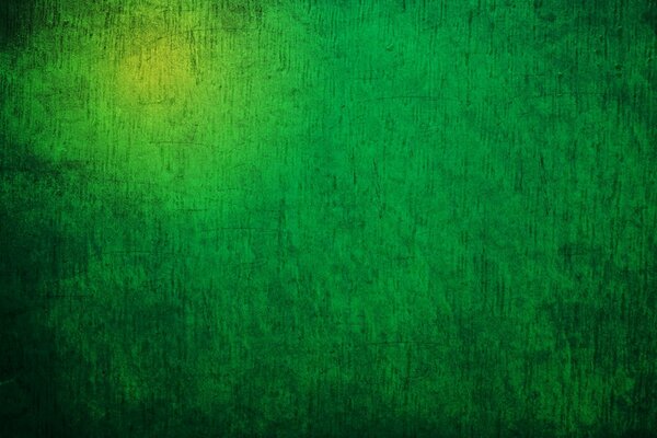 Lueur sur fond vert