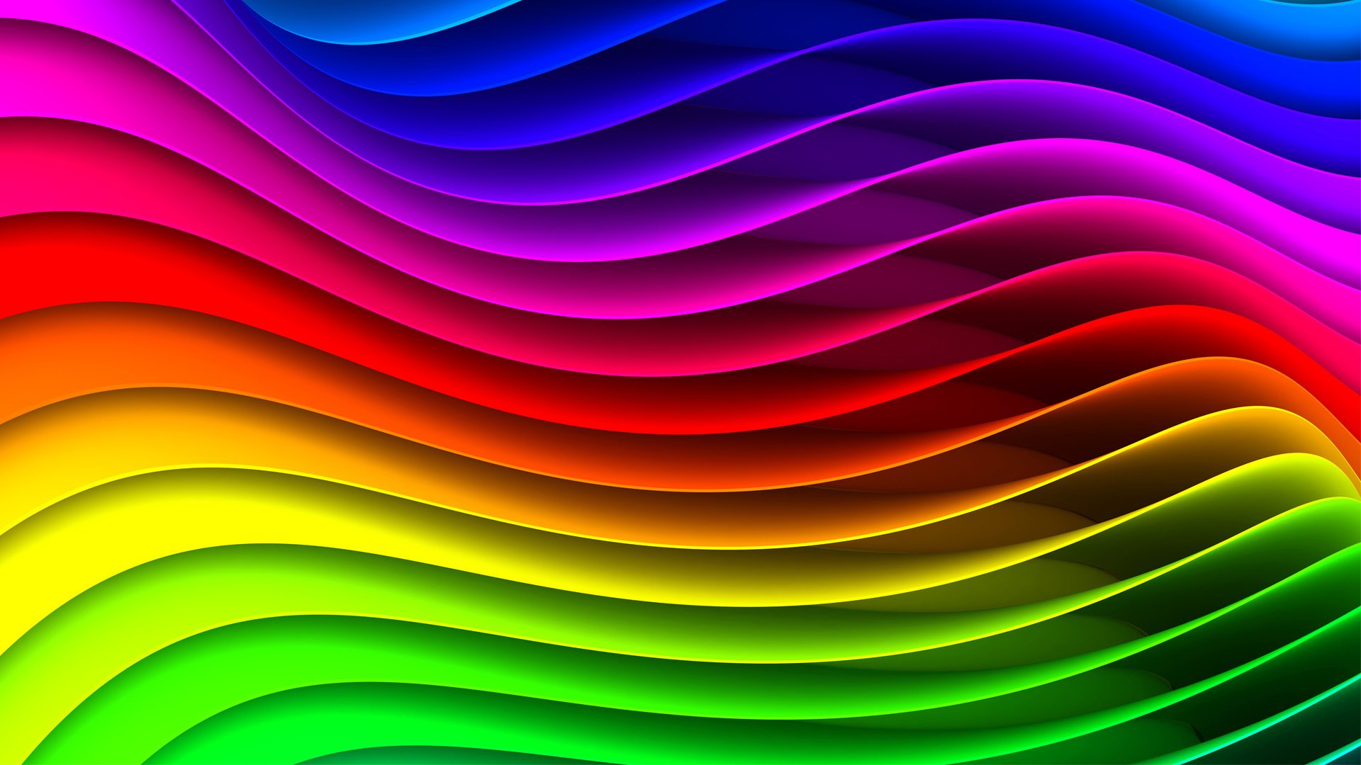 spectre arc-en-ciel cycle bandes vagues