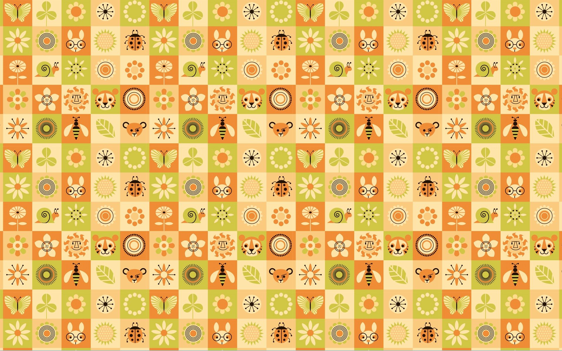 texture humour insectes animaux fleurs carrés