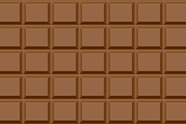 Barre de chocolat au lait sucré