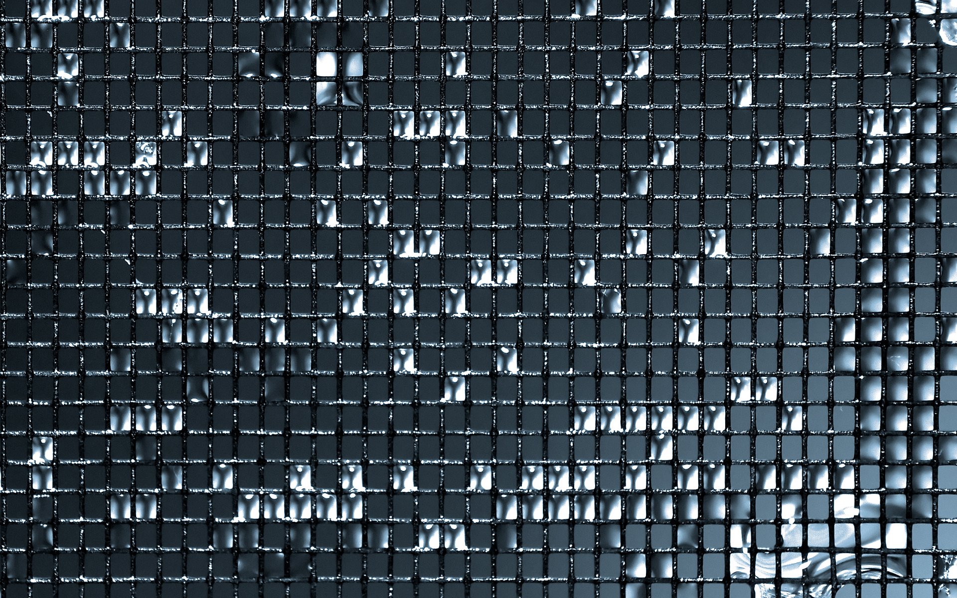gouttes eau maille