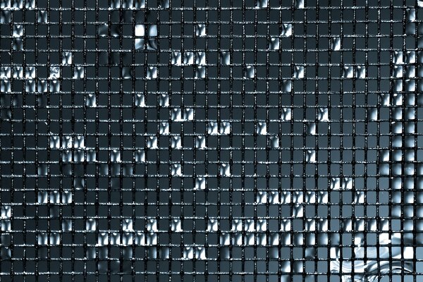 Filet avec des gouttes d eau