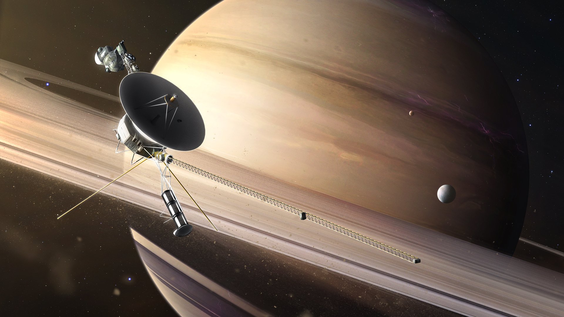 saturne espace satellite anneaux fiction