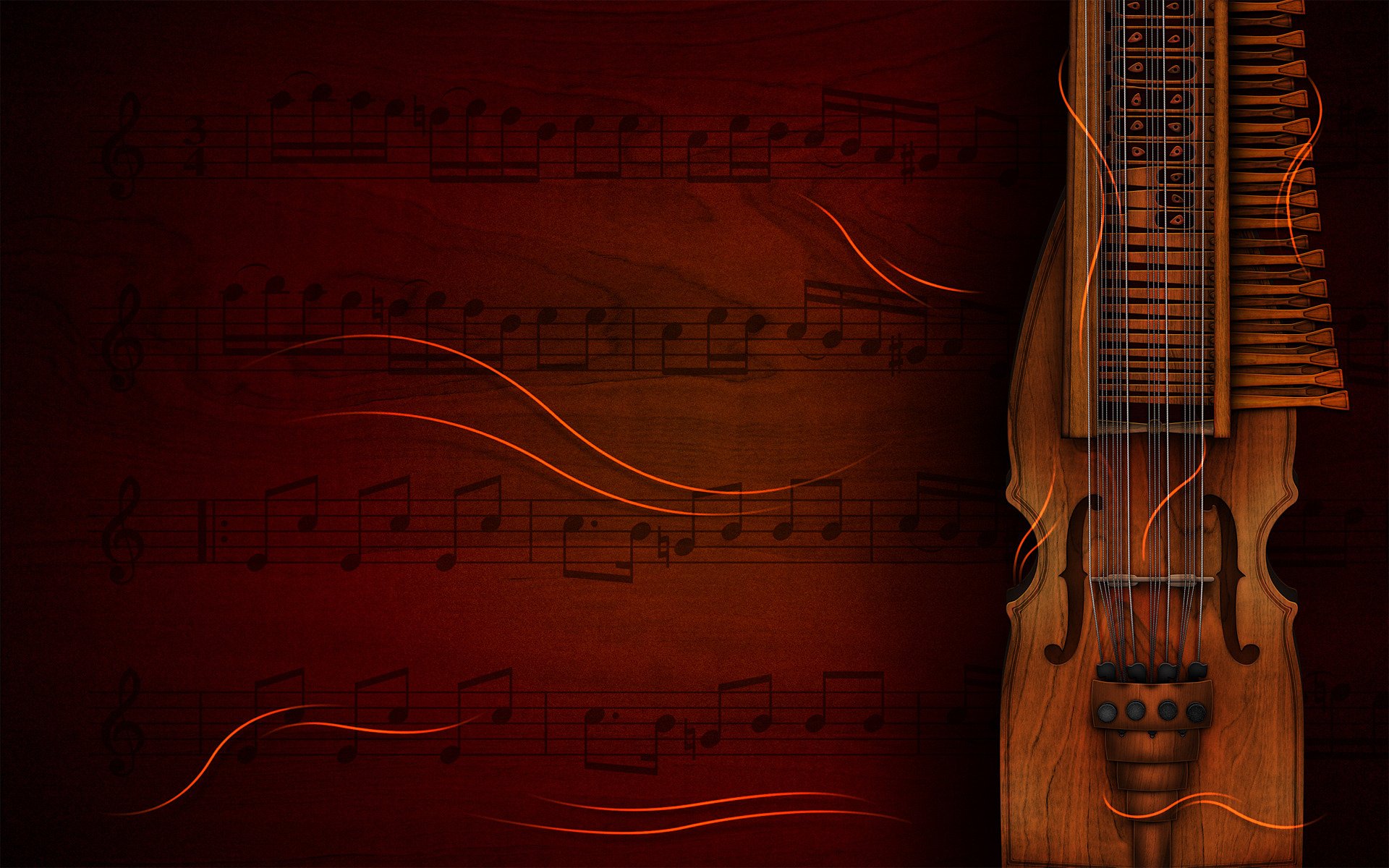 fond notes violon instrument