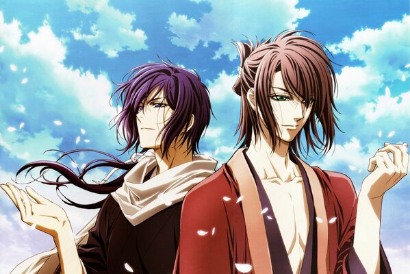 Anime deux gars samouraïs
