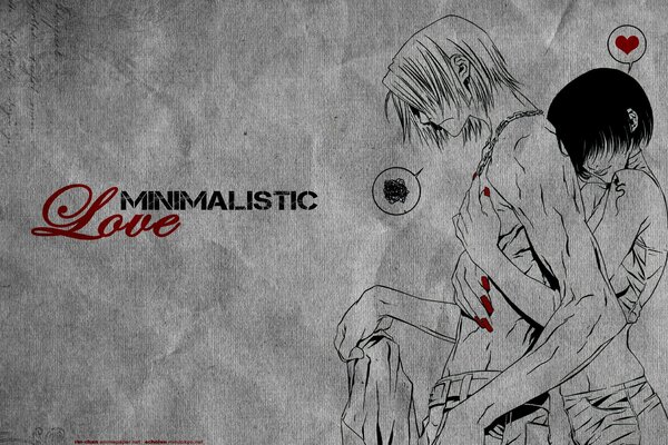 Anime coeur brisé minimalistic love ❤