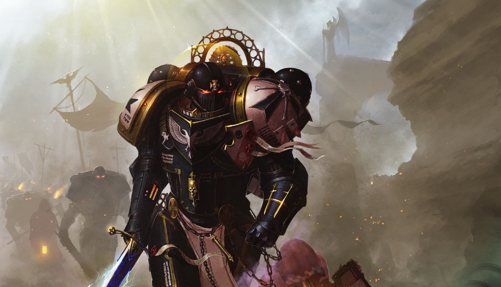 warhammer warhammer 40k space marines space marines templiers noirs empereurs champion champion de l empereur