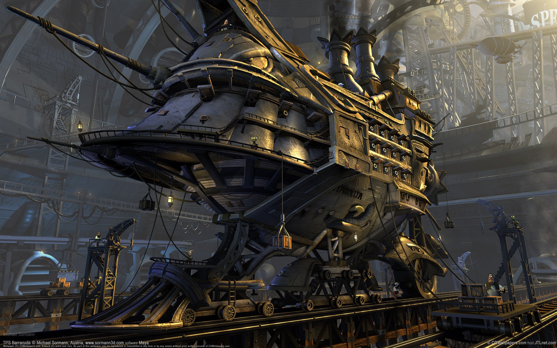 tps barracuda steampunk construction navire