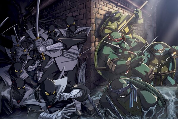 Teenage mutant ninja Turtles, une minute avant la mêlée