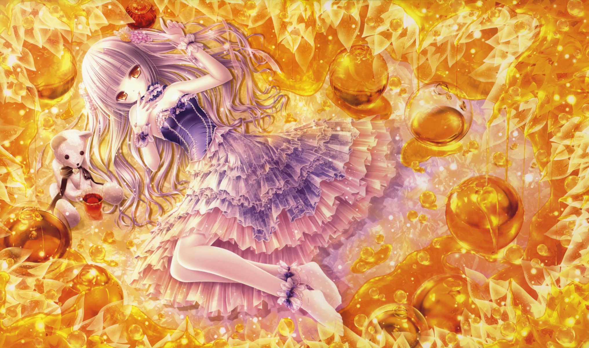 art tinkerbell tintement fille loli boules sphères ours en peluche jouet