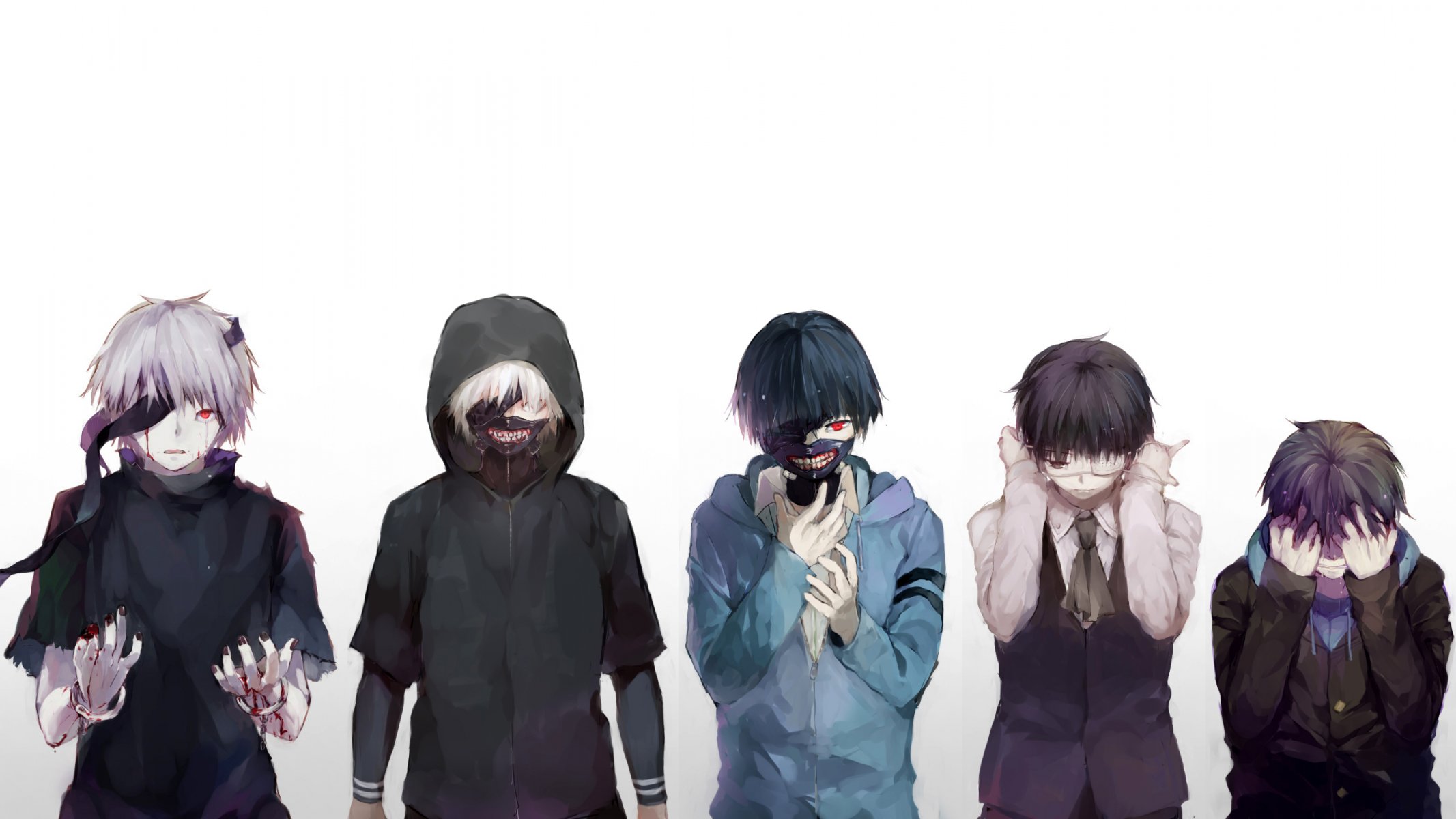 art fuurin anime tokyo ghoul kaneki ken guy masque capot