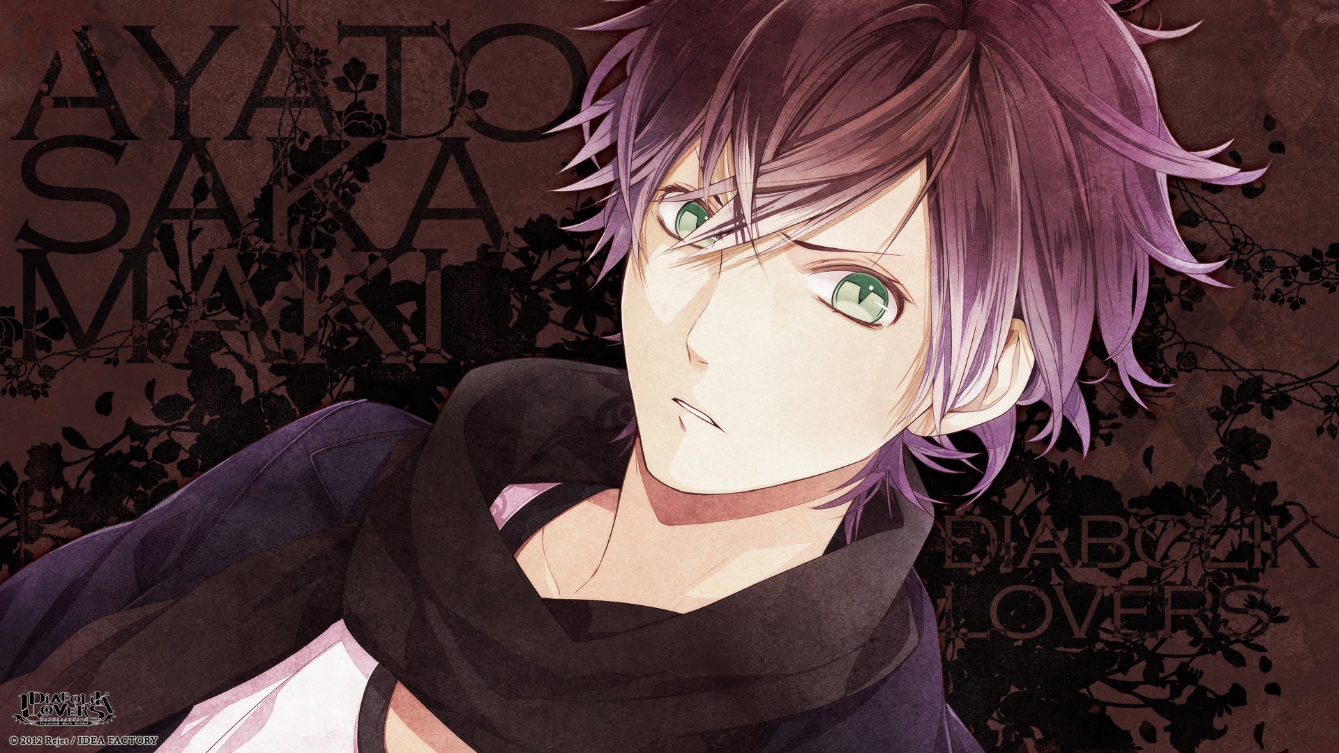 diabolik amateurs sakama ayato guy yeux verts écharpe