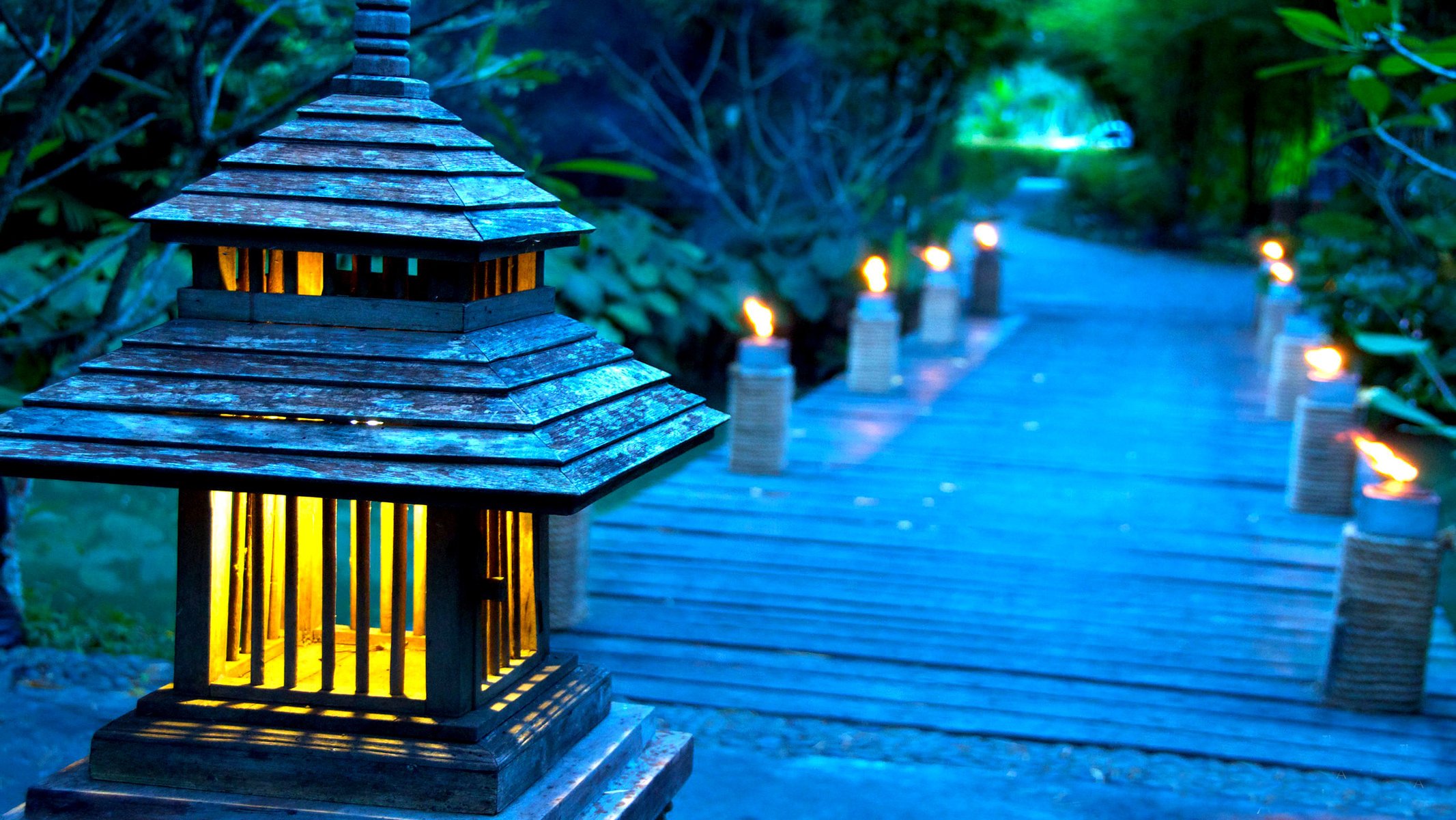 lanterne lumière passerelle