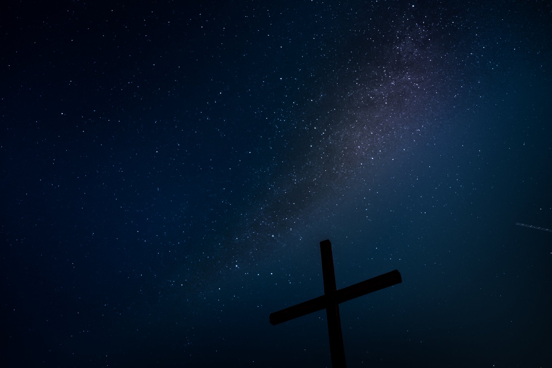 étoiles nuit voie lactée croix