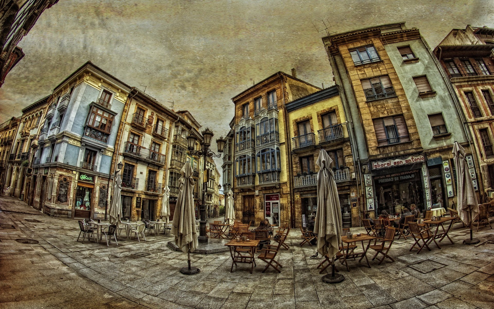 ville rue fond style