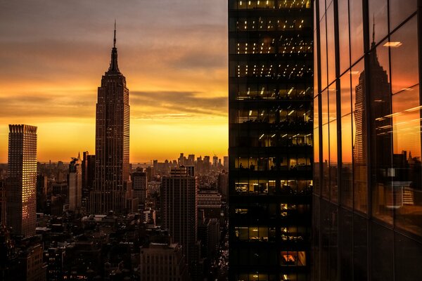 Lumières de Manhattan à New York