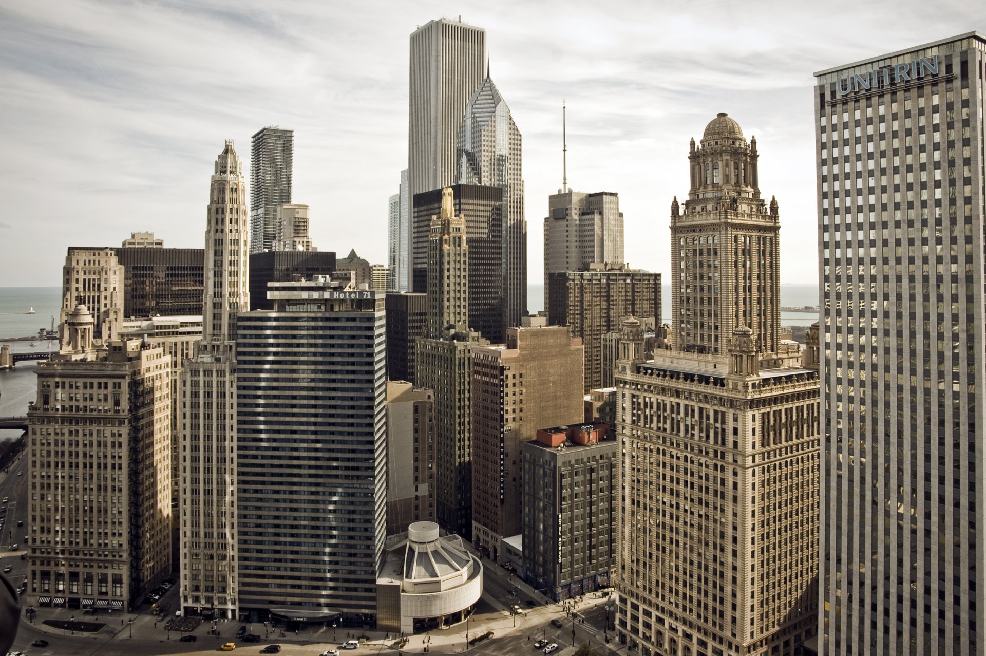 chicago illinois états-unis ville gratte-ciel bâtiments
