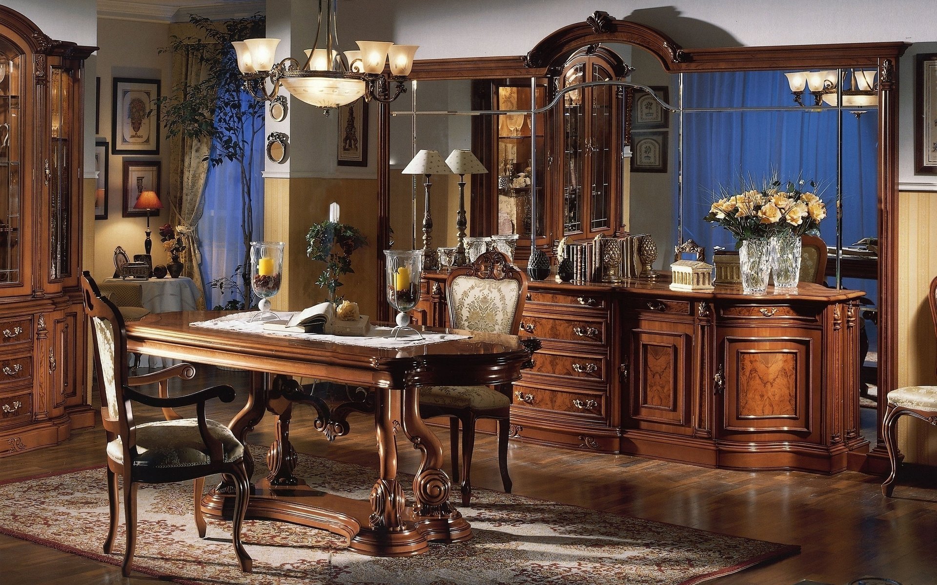 salon intérieur chaises style chaise design table