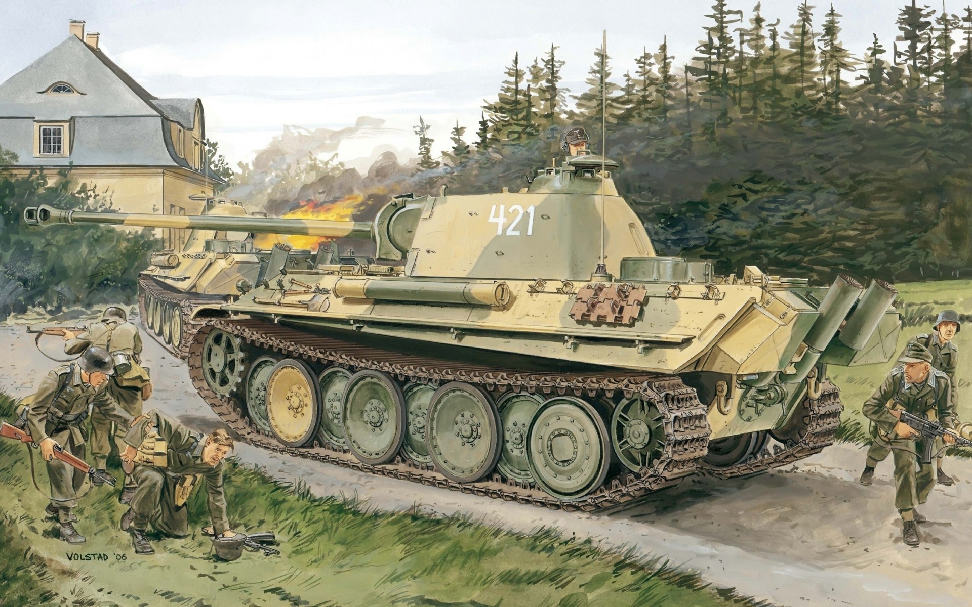 allemand panzerkampfwagen v char moyen-lourd figure
