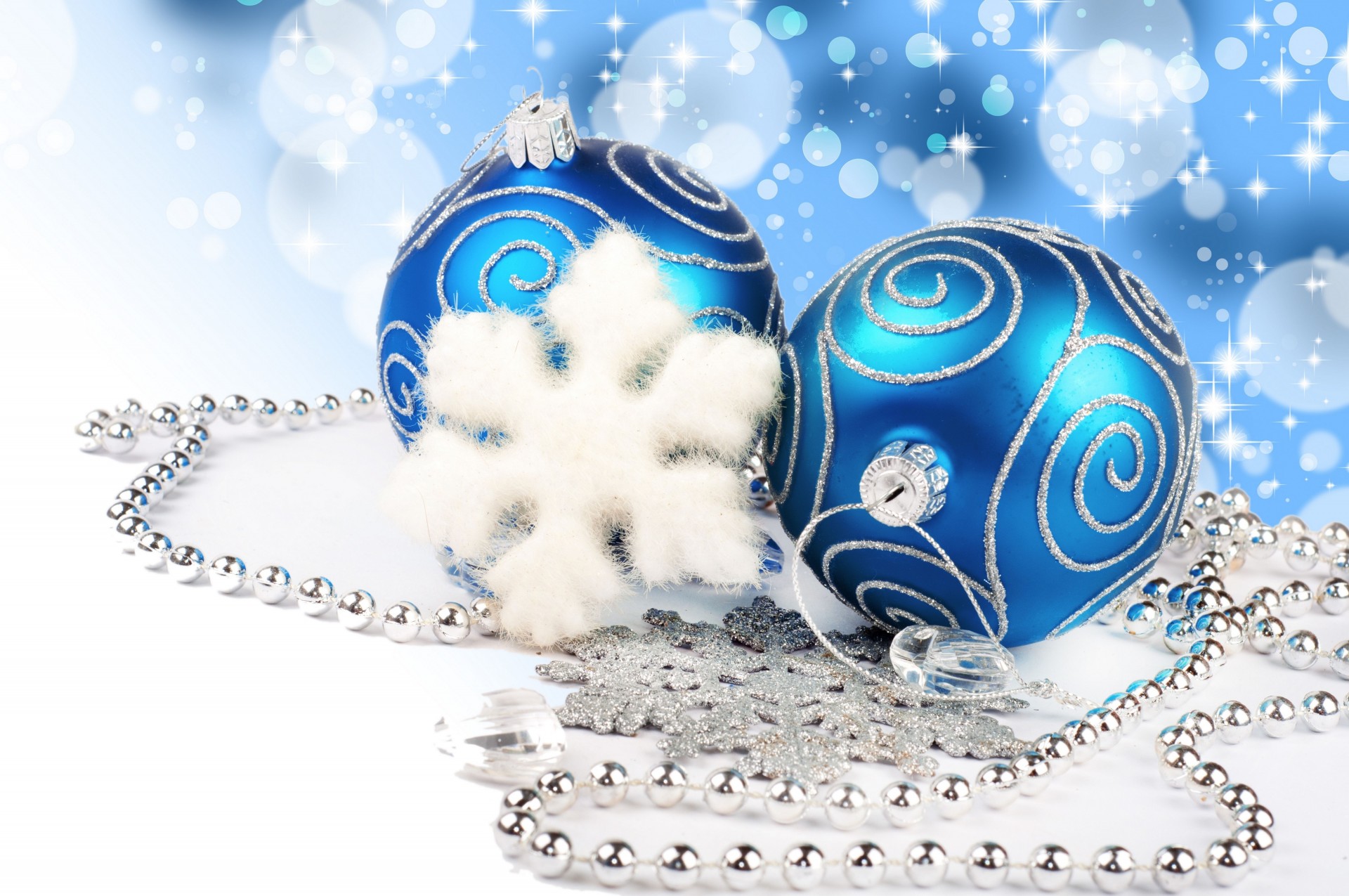 flocons de neige strass décoration boules perles