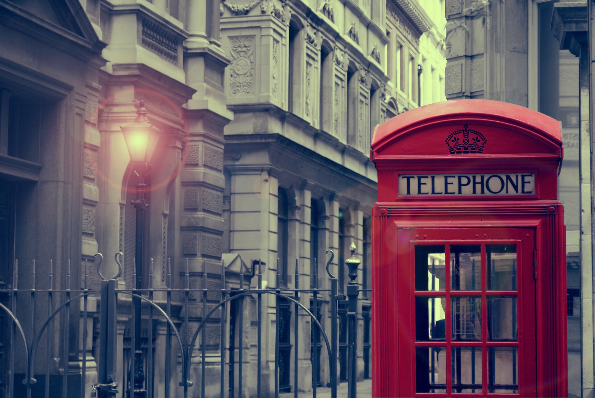londres ville lanterne cabine téléphonique lumière maison lampes appeler la boîte 1920x1286