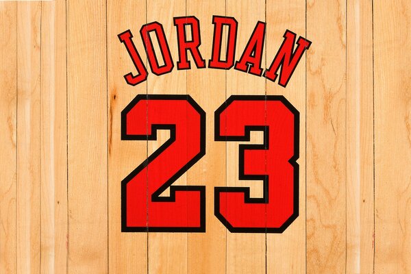 Numéro Jordan dessiné sur les planches