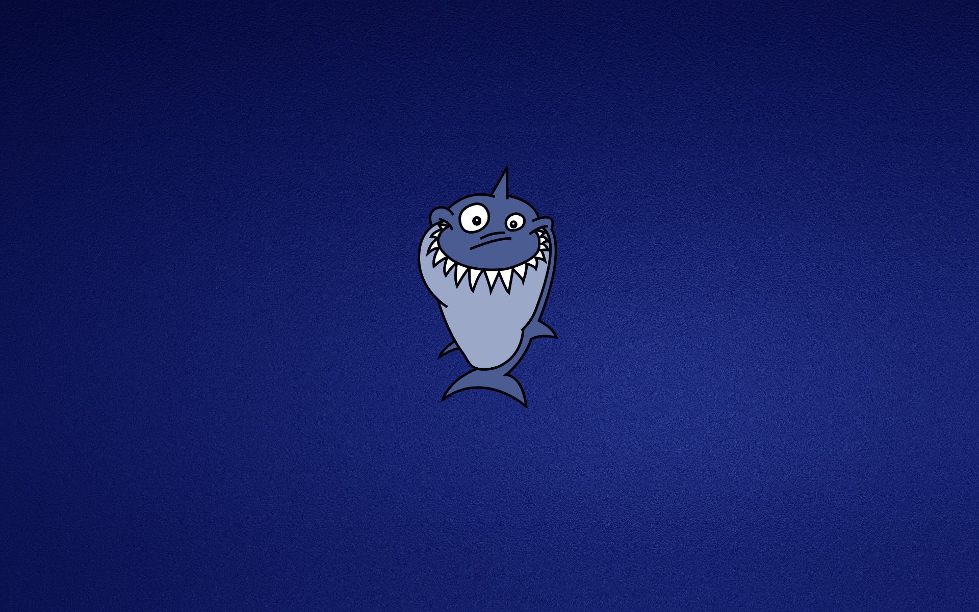 toothed minimalisme shark bleu sourire requin