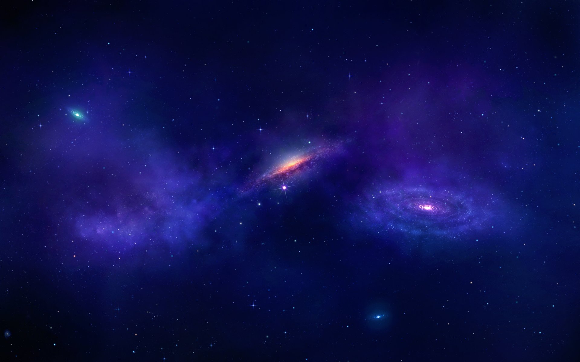 espace galaxies étoiles