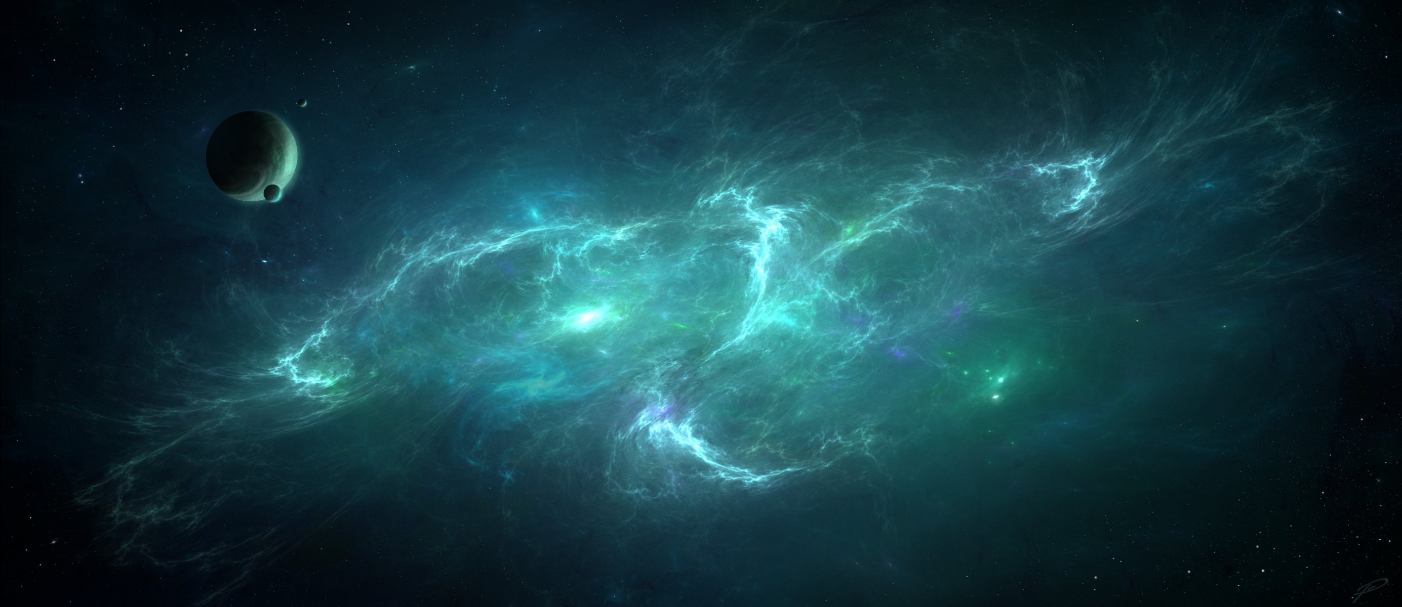 nébuleuse étoiles planète lune constellation