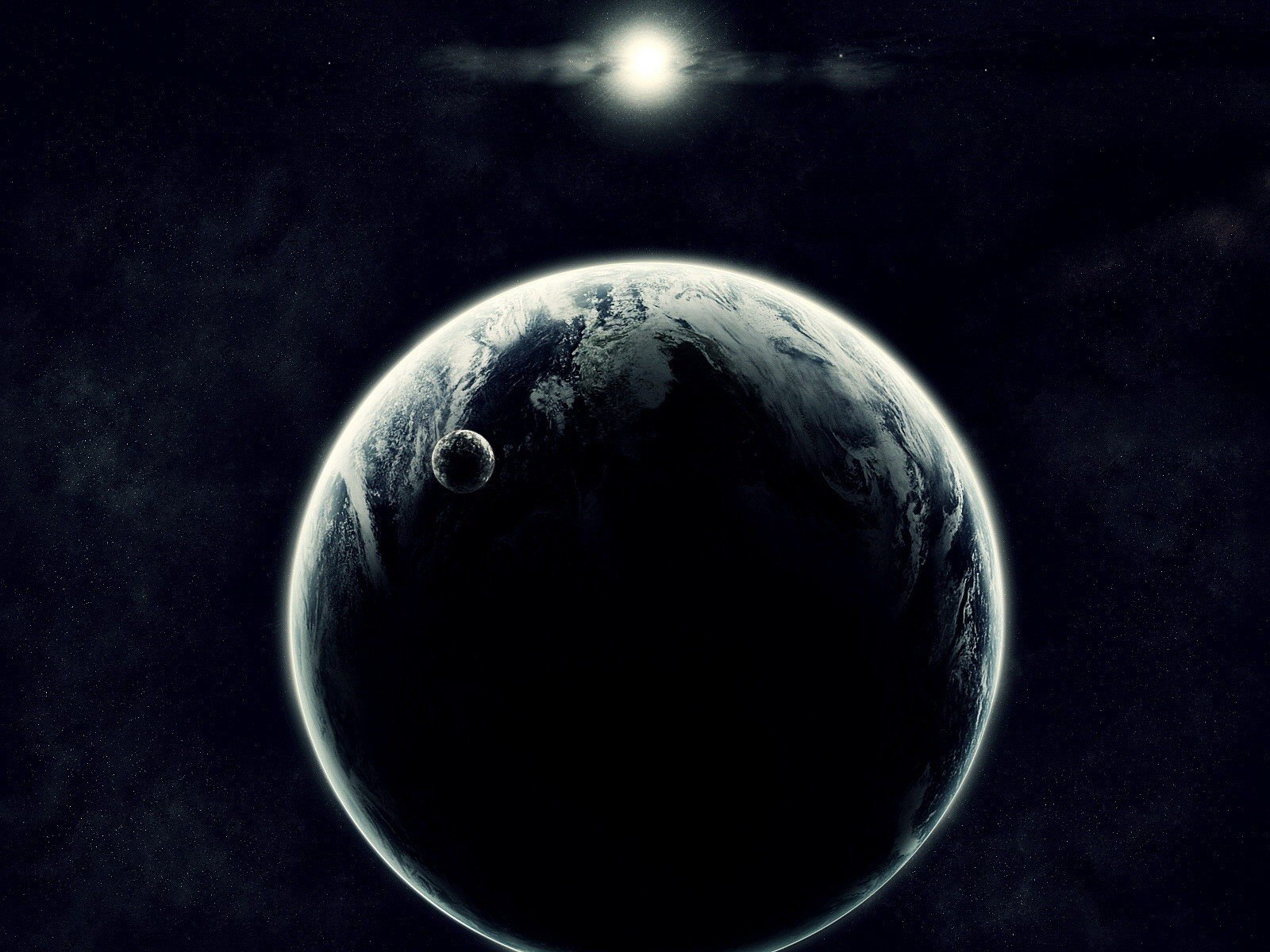 planètes satellite soleil