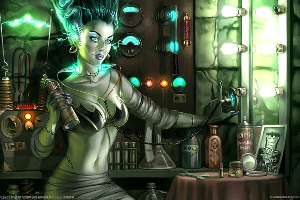 Jeu Frankenstein ampoules