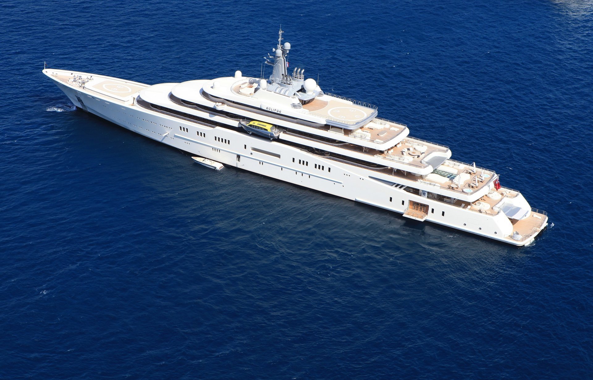 yacht moteur blanc eclipse mega yacht bateau mer