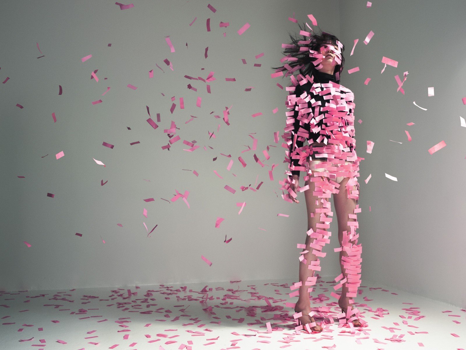 rose papier