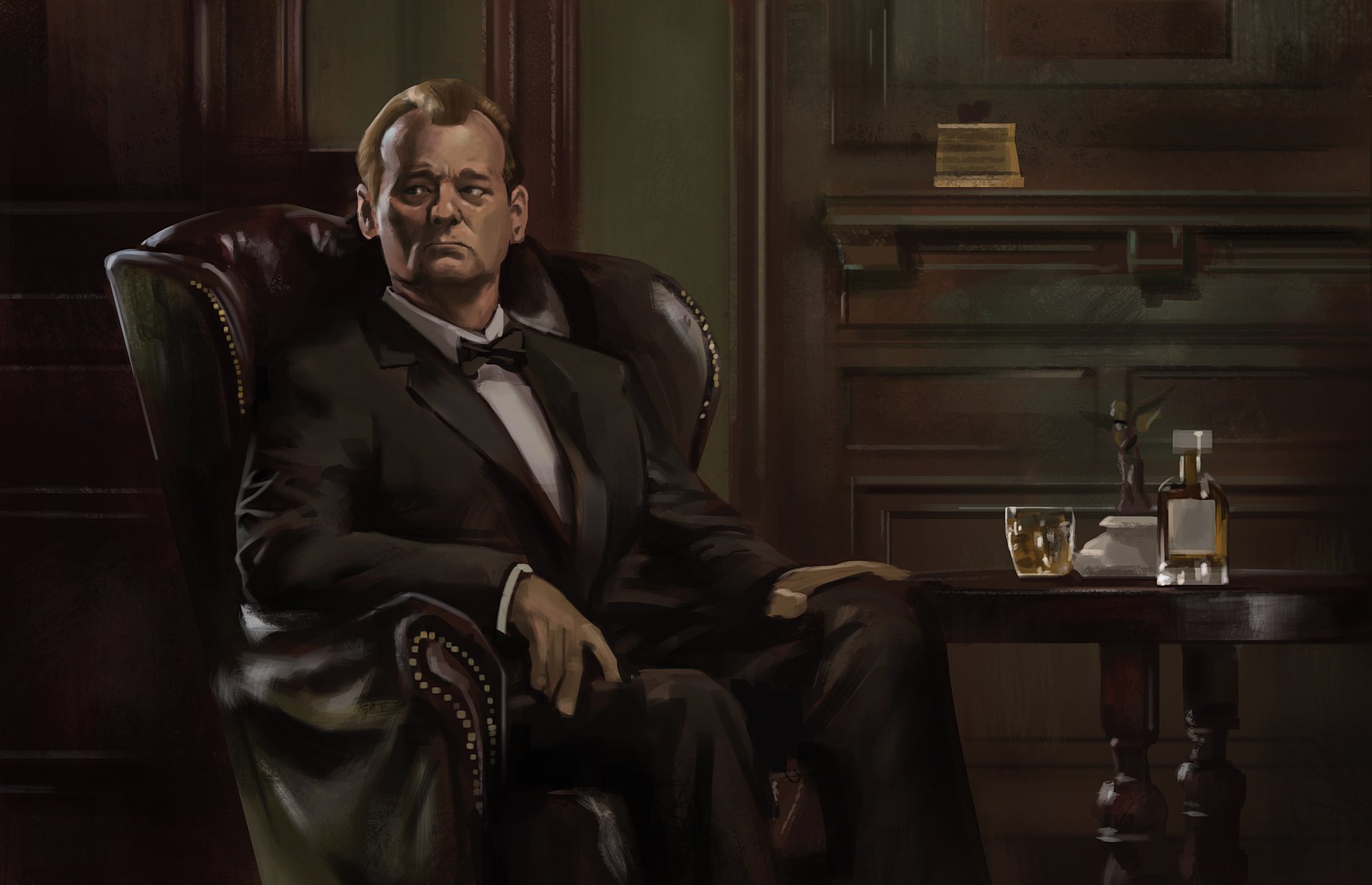 art bill murray difficultés de traduction acteur homme fauteuil whisky alcool