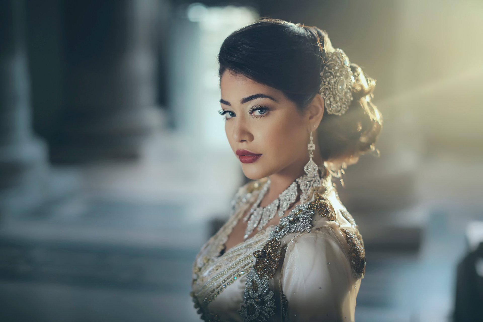 maquillage portrait style bijoux