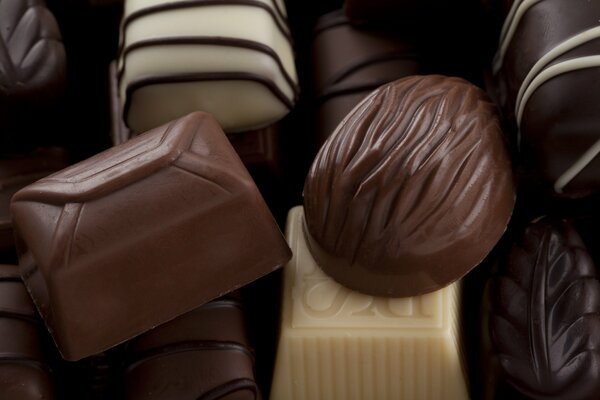 Bonbons gros plan