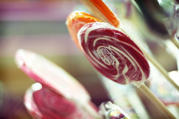 Grande image d une sucette ronde