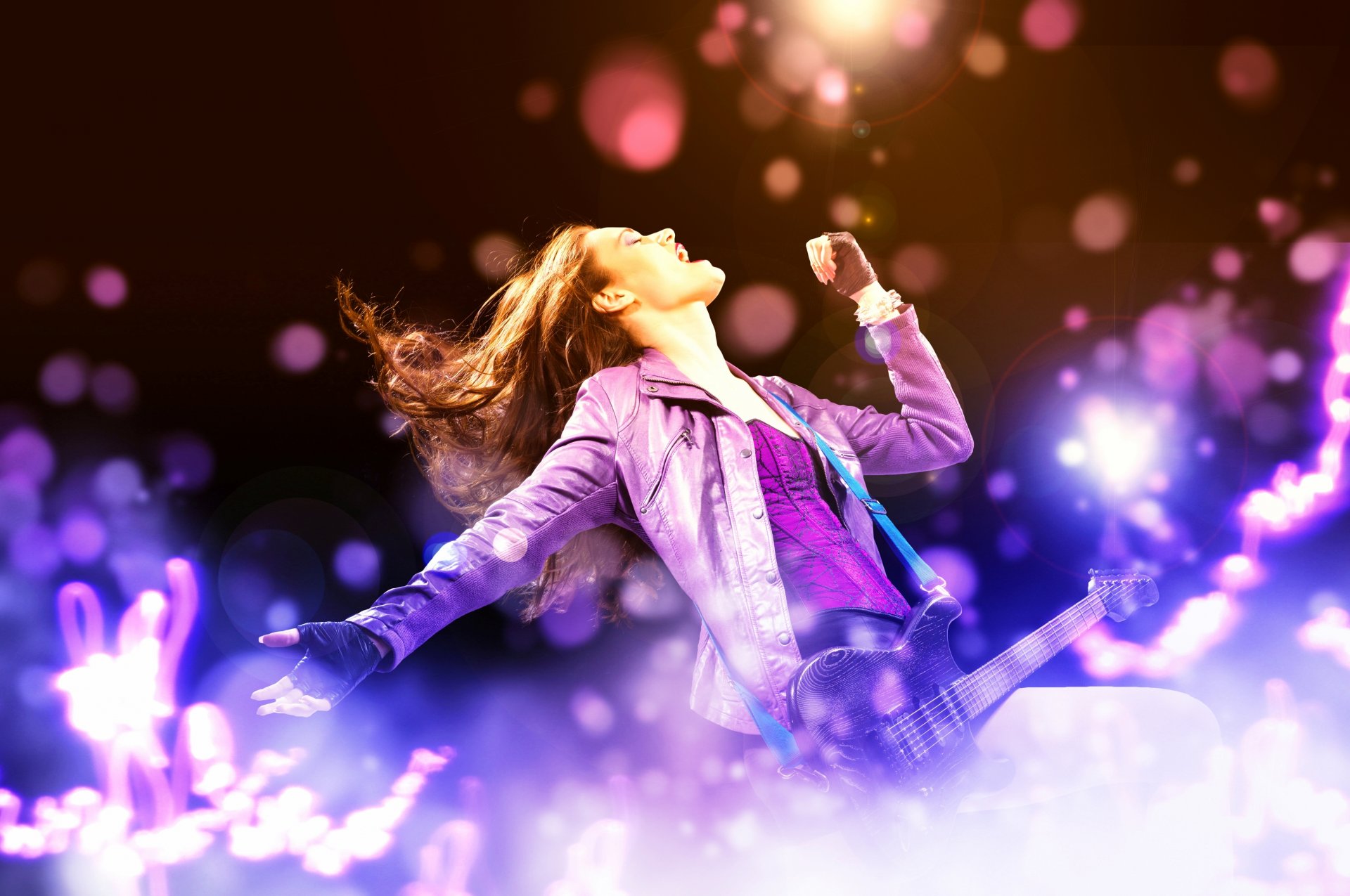 fille guitare musique rock