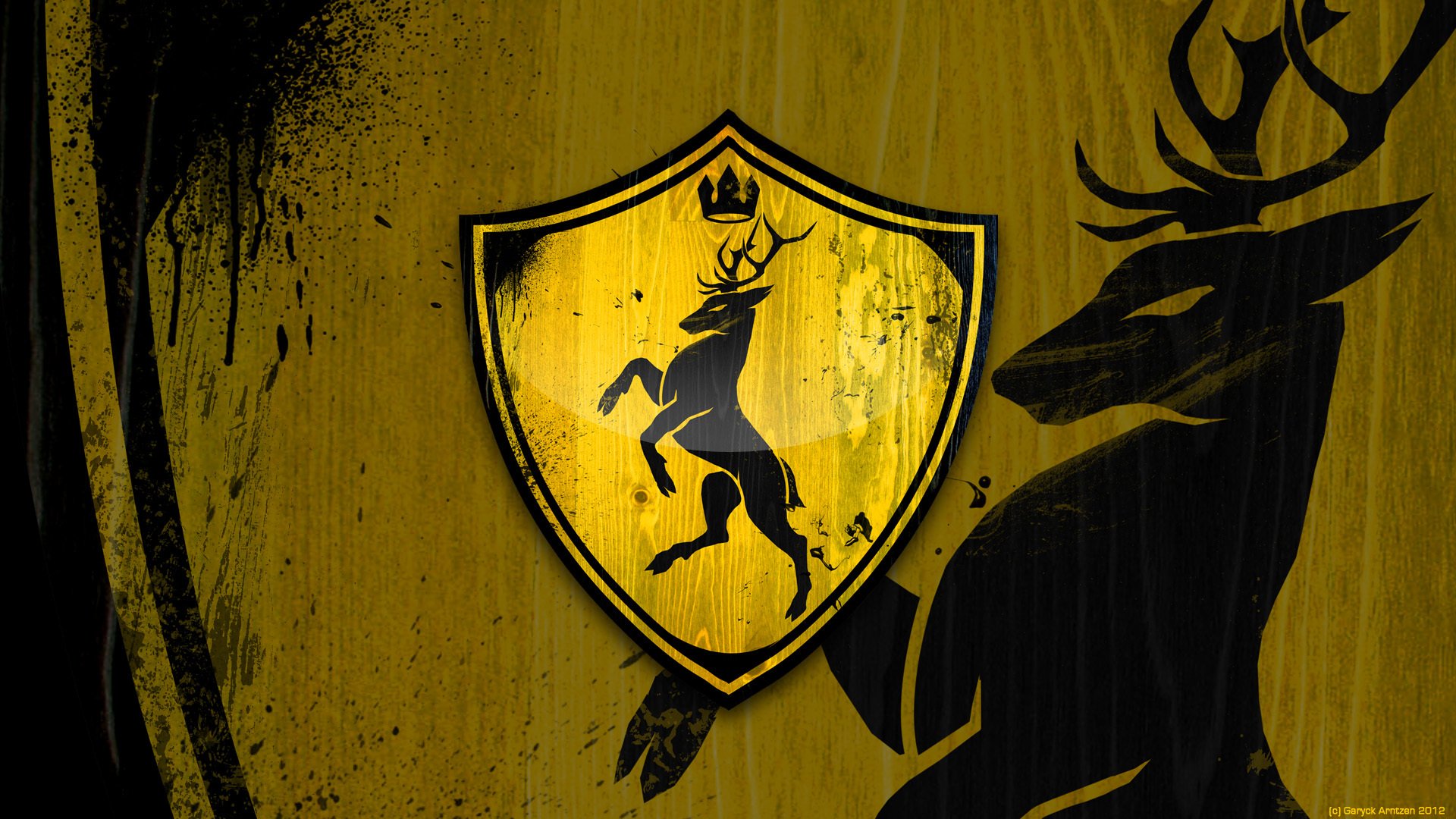 game of thrones chanson de glace et de feu chanson de glace et de feu série tv livre baratheon blason cerf couronne cornes notre rage