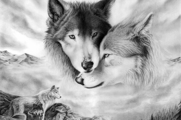 La vraie fidélité et l amour, les loups dans la figure