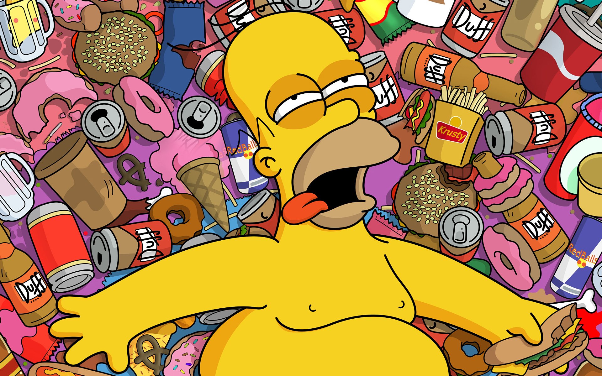 dessin animé les simpsons nourriture homer bière