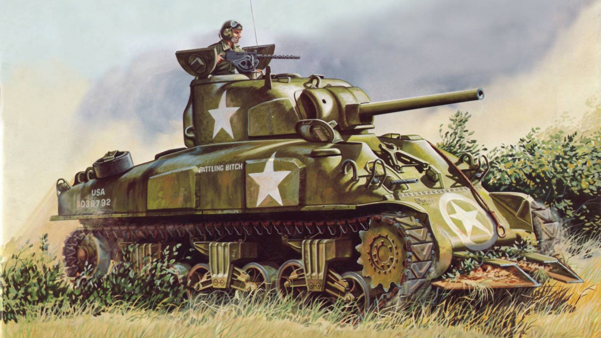 sherman réservoir m4 sherman figure