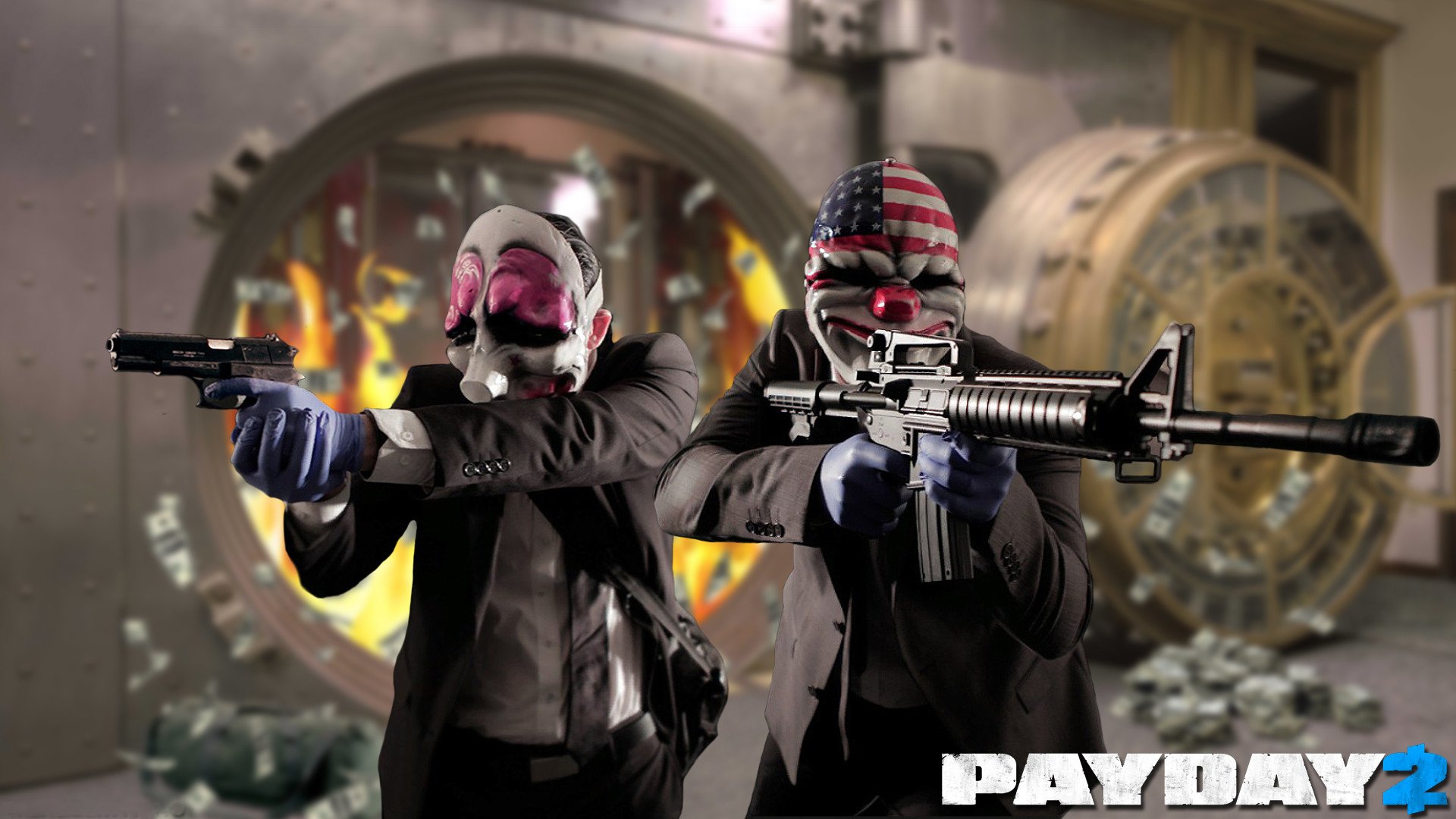 payday 2 amcar armes bandits vol overkill software 505 jeux