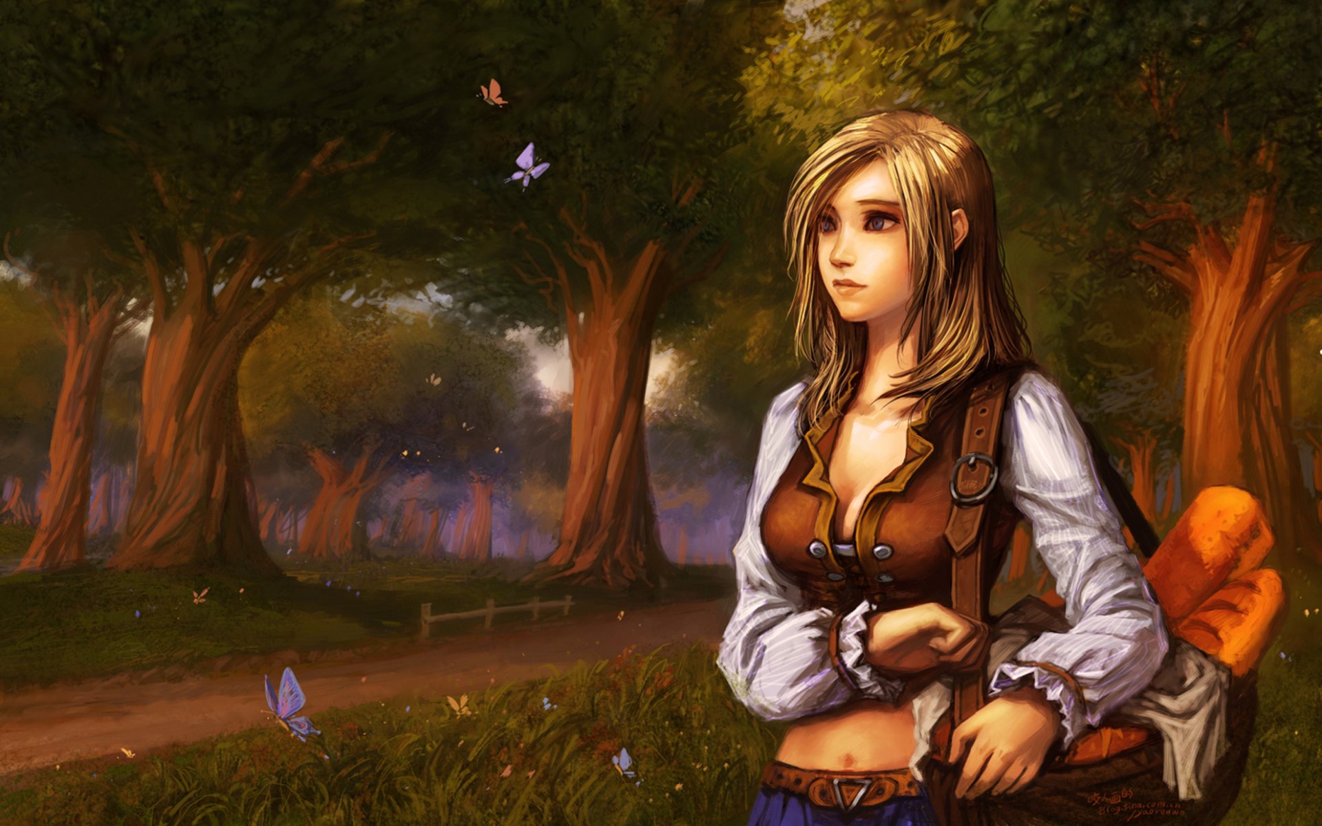 world of warcraft wow panier baton papillons arbres route taretha foxton alliance alvin hurlevent
