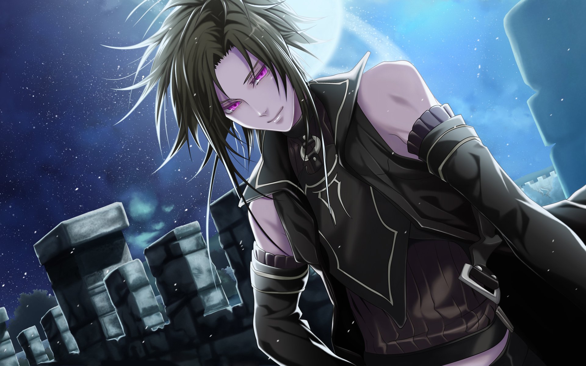 baguette de fortune alvaro garay garçon sourire nuit lune étoiles