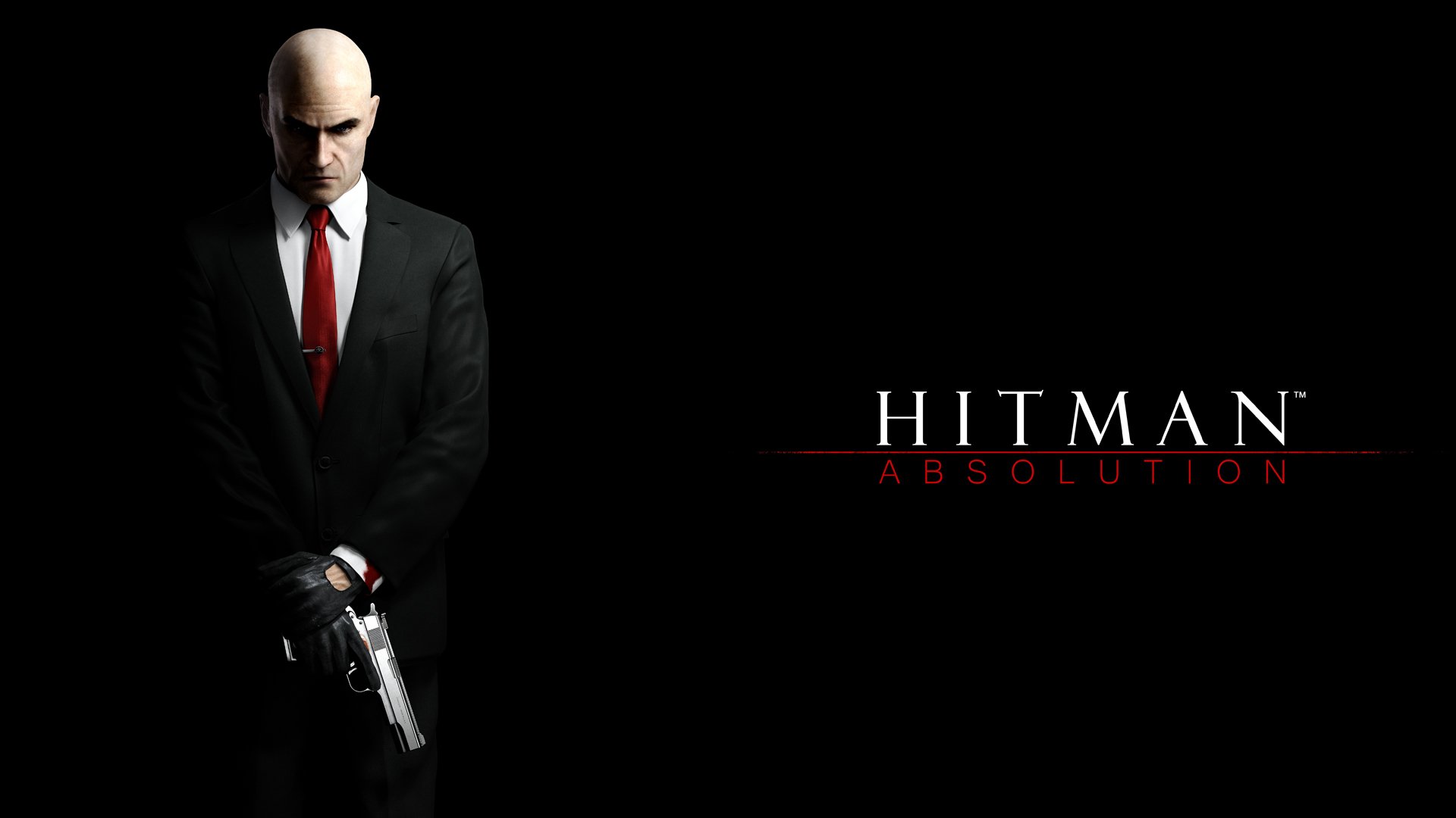 hitman absolution noir arme agent 47 emblème logo logo titres inscription