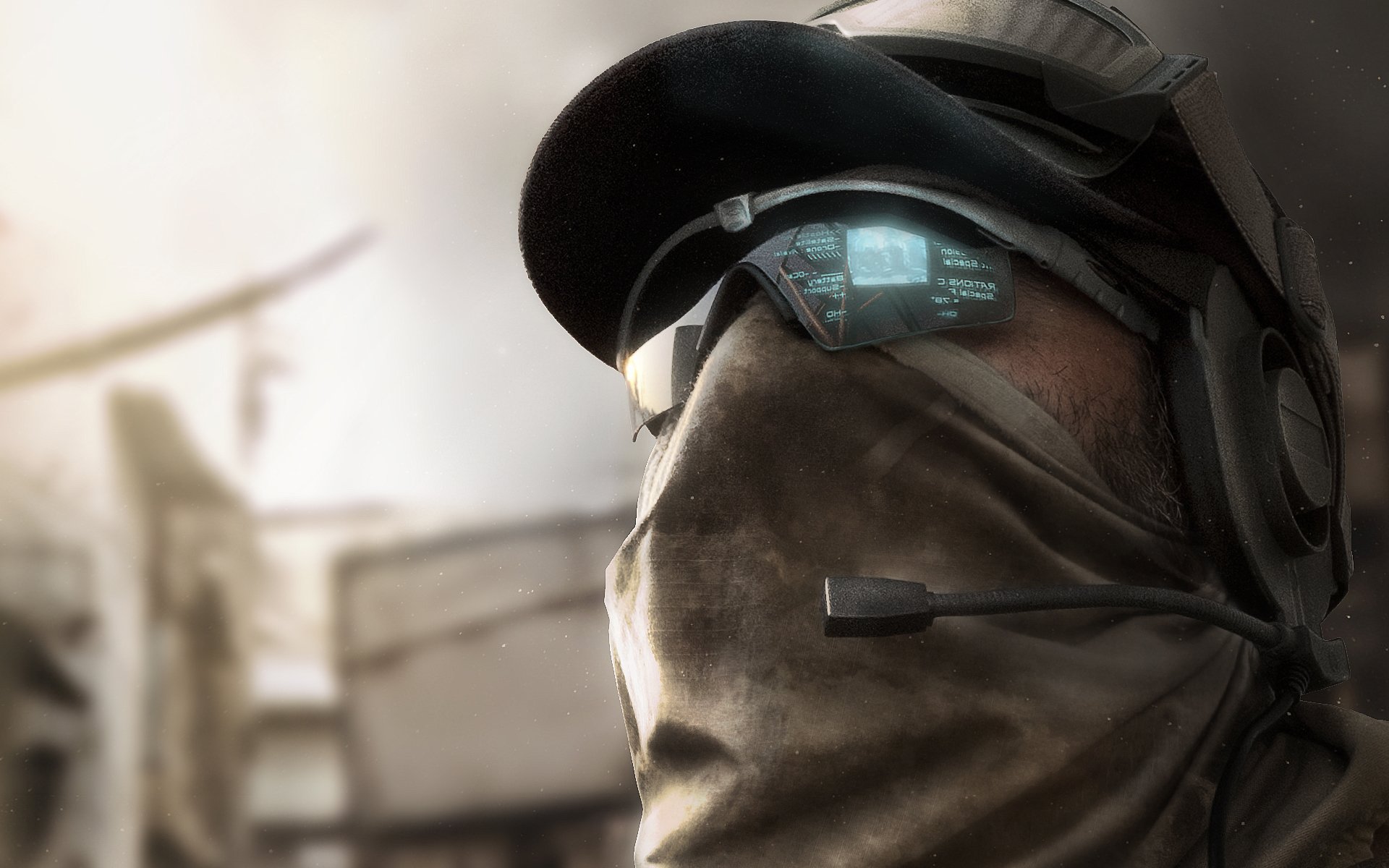 ghost recon: future soldier ghost squad tom clancy soldat hologramme lunettes casquette casque