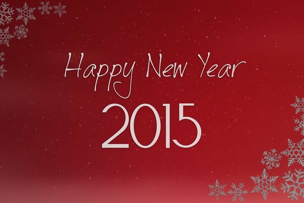 Fond d écran rouge: nouvel an 2015