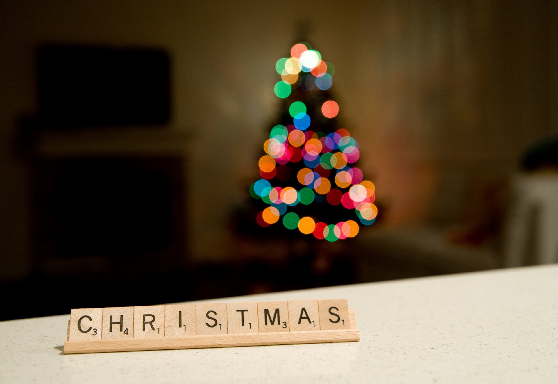 noël bokeh vacances arbre de noël