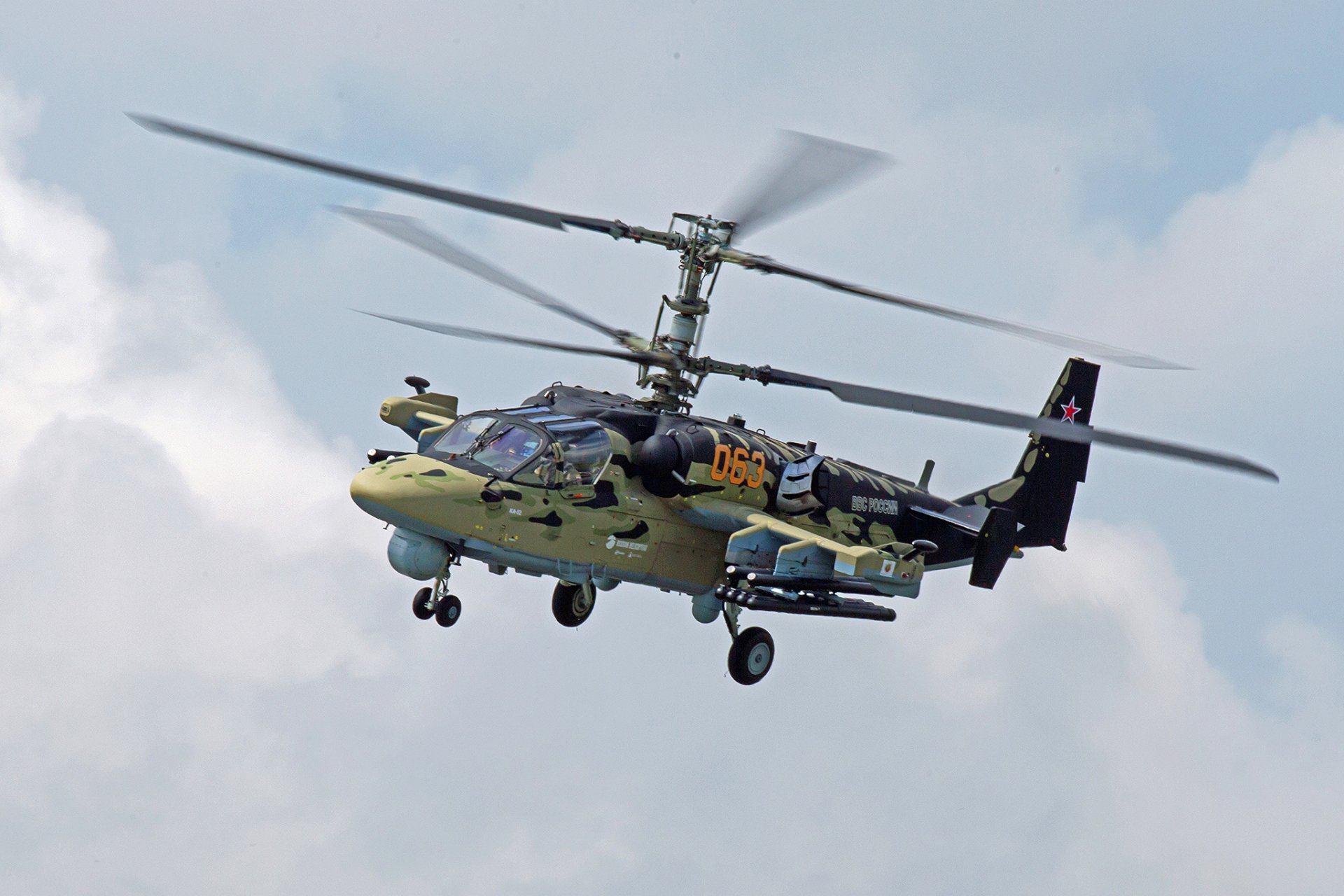 ka-52 alligator russe choc ciel